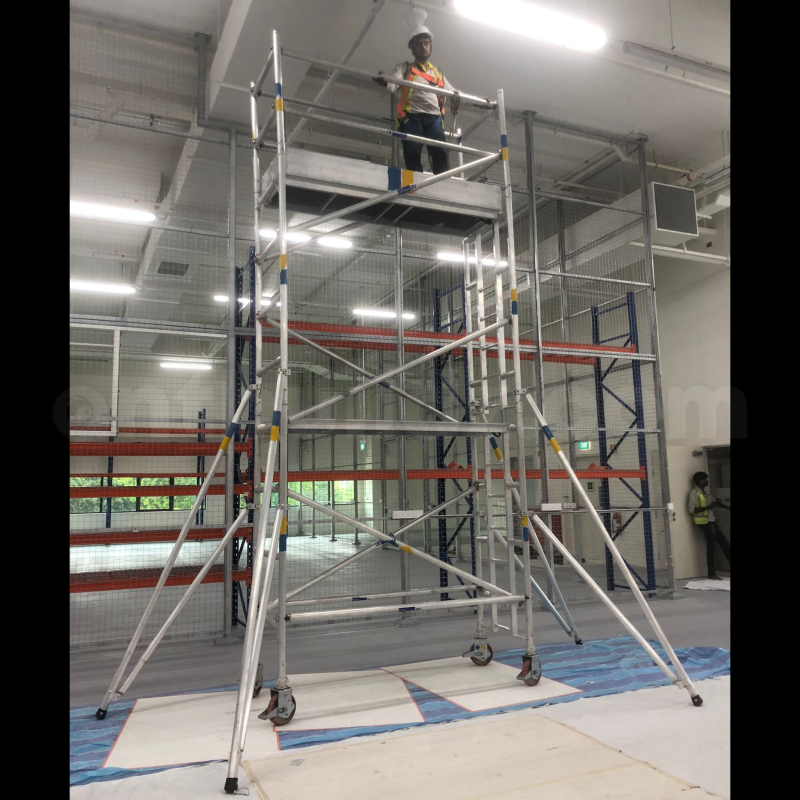 Aluminium Scaffolding Tower SINGLE WIDTH 6.5